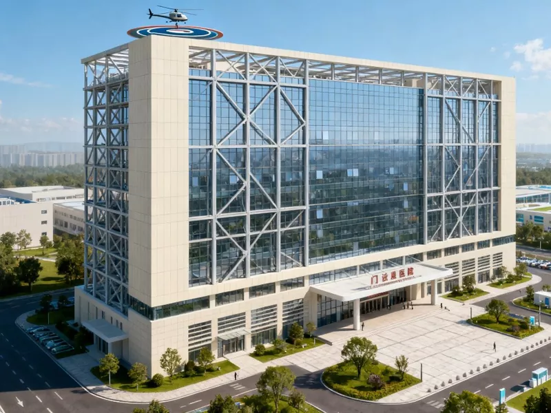 Шматпавярховы зборны металічны будынак бальніцы